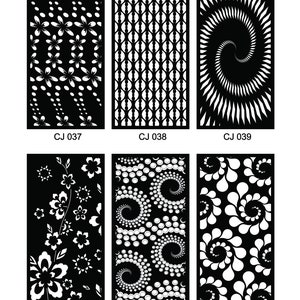 DXF Patterns File | Privacy Screen | Vinyl Decor | Panel Templates ...