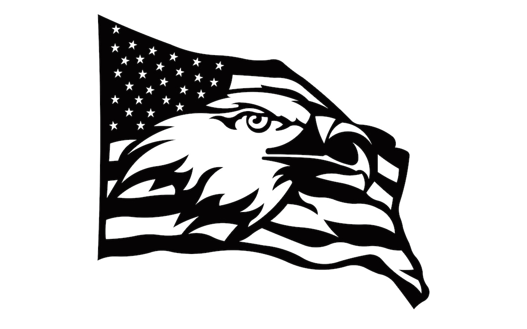 American Flag Eagle | DXF Sign | Home Sign | Metal Plasma | Laser Cut ...