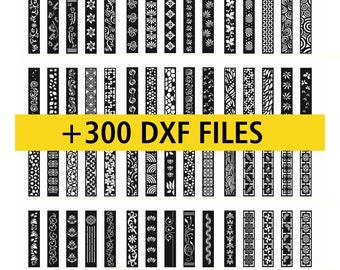 DXF Patterns File | Privacy Screen | Vinyl Decor | Panel Templates | Silhouette | Stencil Vector | +300 Files included | instant download.