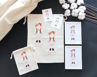 Bolso para proyectos Muñeca Anne • Bolso de tela para ganchillo y punto para creadores