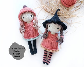 マーシーかぎ針編み人形パターン、あみぐるみ人形（PDFパターン）