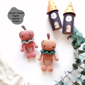 Crochet PATTERN Cute Pumpkin The Doll,amigurumi pumpkin the doll pattern ,crochet pumpkin the doll pattern