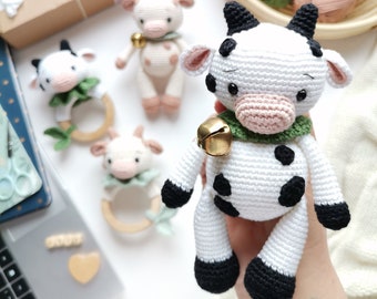 PATRÓN crochet Vaca Otis, patrón vaca amigurumi, patrón vaca crochet