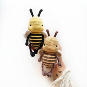 Crochet PATTERN Luna the bee,amigurumi bee pattern ,crochet bee pattern image 3
