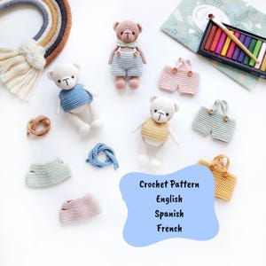 Amigurumipatroon beerijs (pdf) | Frosty DIY gehaakte beer speelgoedtutorial