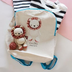 Lion Ollie Design sac à dos en toile/sac pour enfants