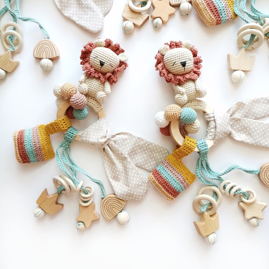 Crochet Lion Rattle Pattern, Amigurumi Baby Toy (PDF) - Etsy