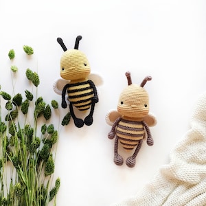 Crochet PATTERN Luna the bee,amigurumi bee pattern ,crochet bee pattern image 2