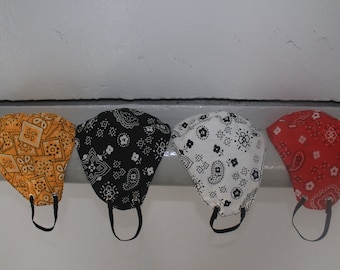Face Mask Paisley Carbon Fiber Filter