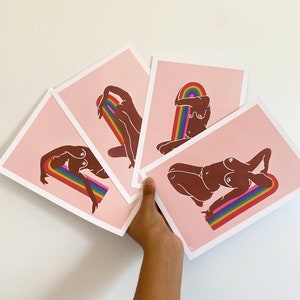 Rainbow Nudes - A5 Prints - Etsy