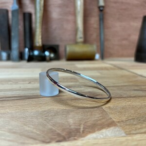 Sterling Silver Bangle Bracelet - 925 Solid Sterling Silver