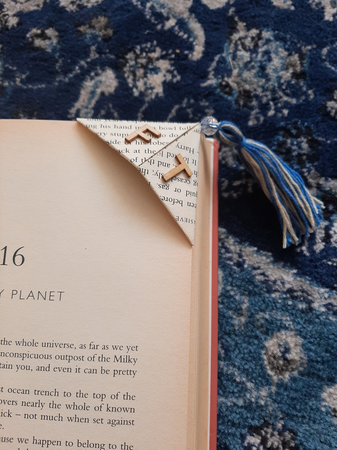 Harry Potter Origami Bookmark with Tassel Goblet of Fire | Etsy