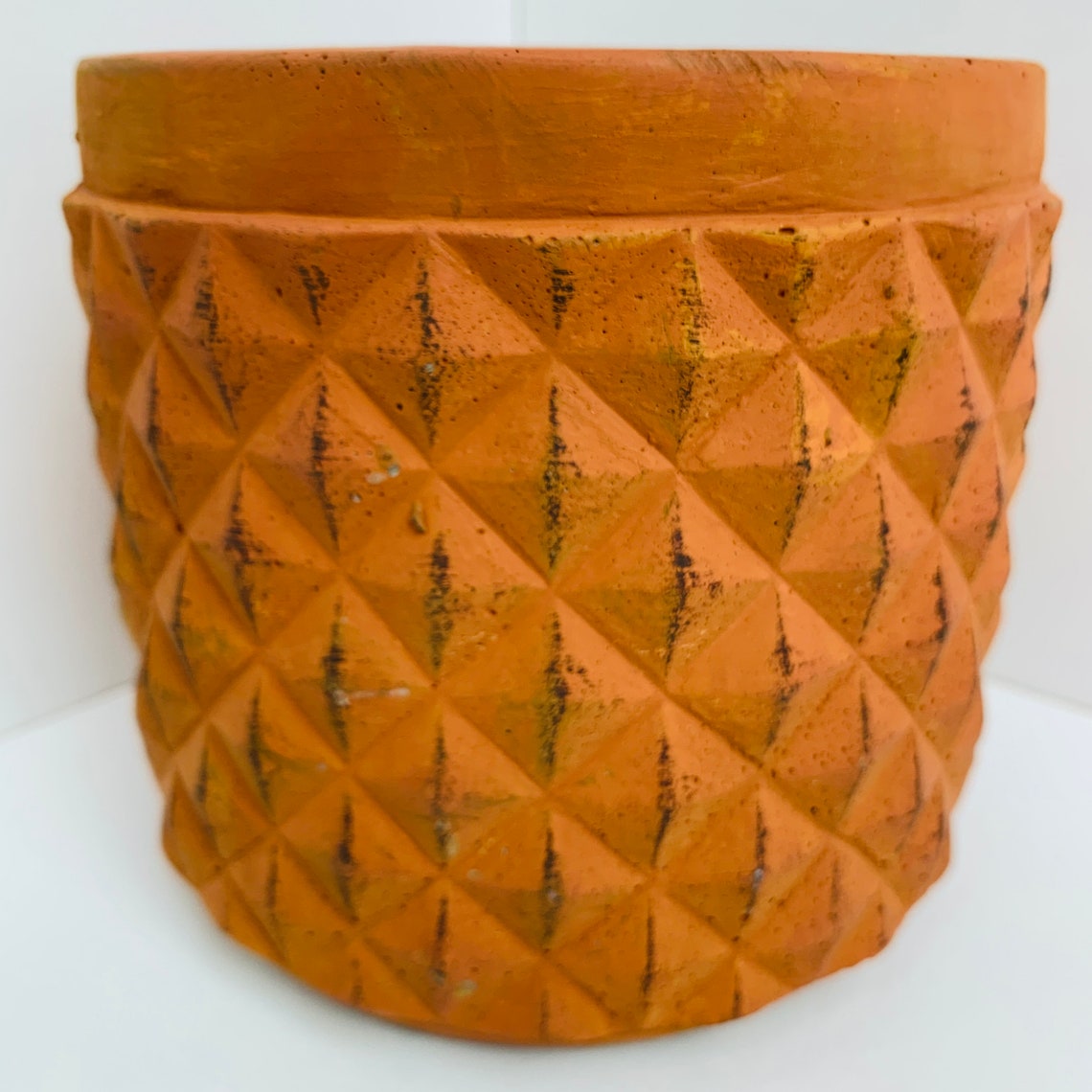 Terracotta Style Concrete Plant Pot Houseplant Pot Indoor Etsy