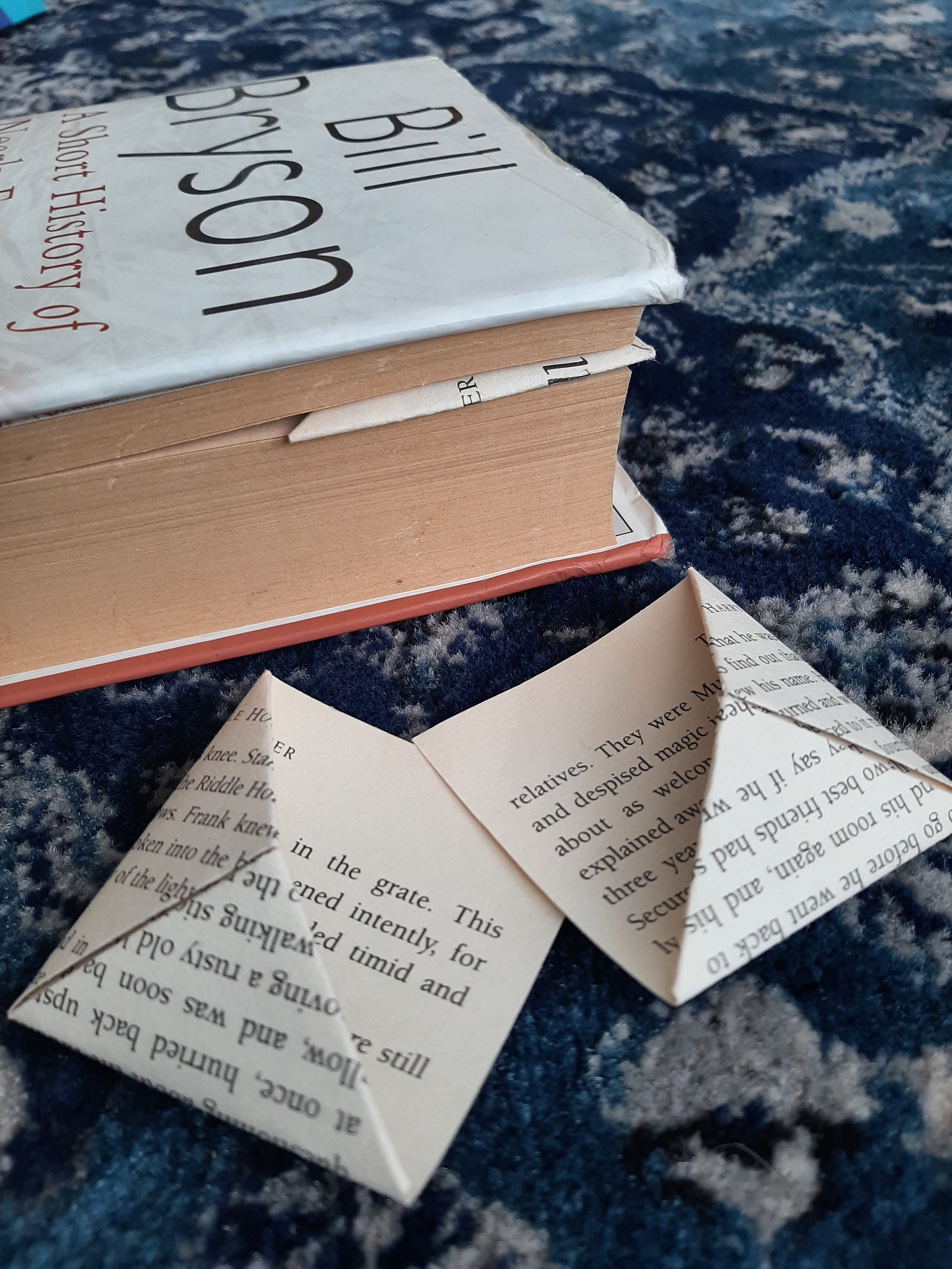 Harry Potter Origami Bookmark Set of 3 Goblet of Fire Etsy