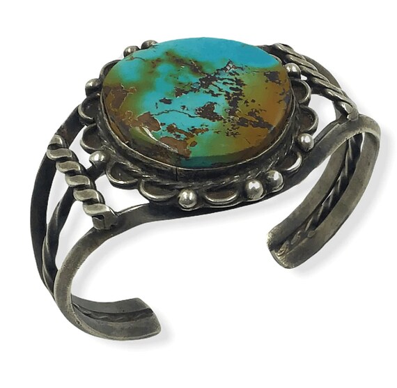 Navajo Old Pawn Turquoise Bracelet