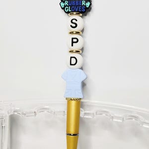 Bead Pen, Sterile Processing Technician Charm, SPD Gift