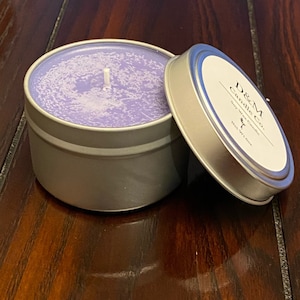 Black Currant & Jasmine Scented Soy Wax Candle 6oz