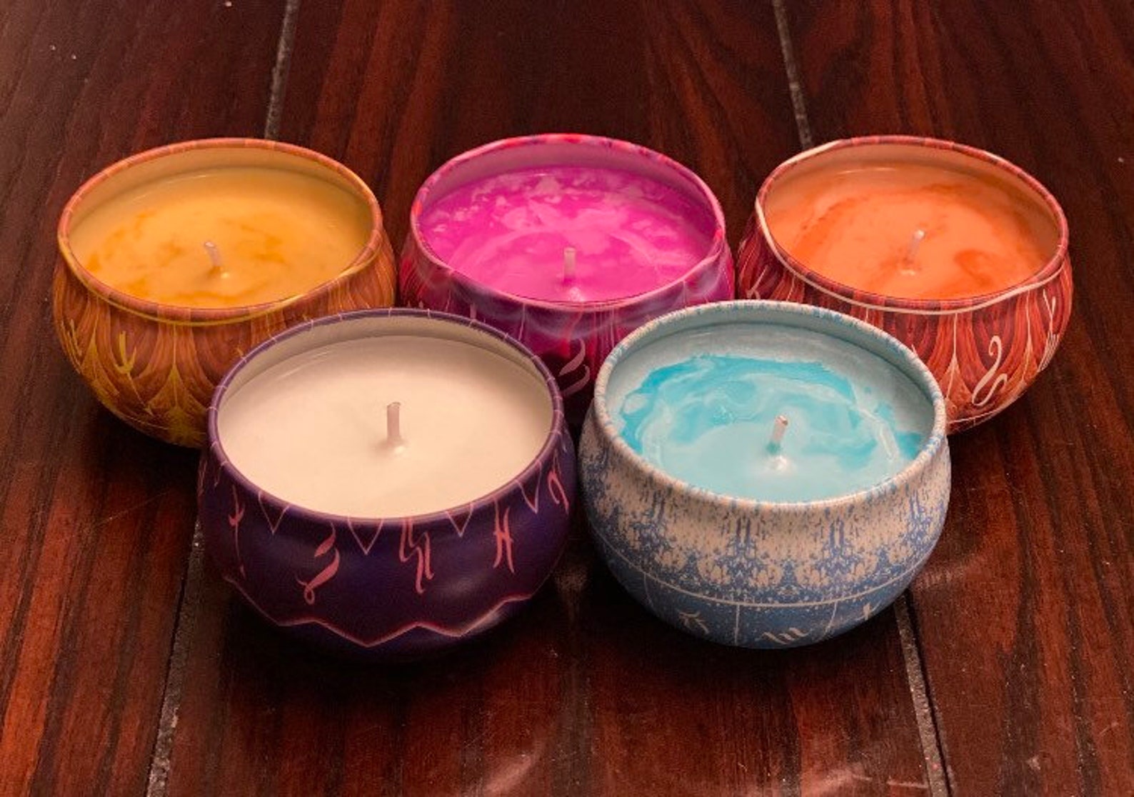Assortment Of Mini Scented Candles Etsy