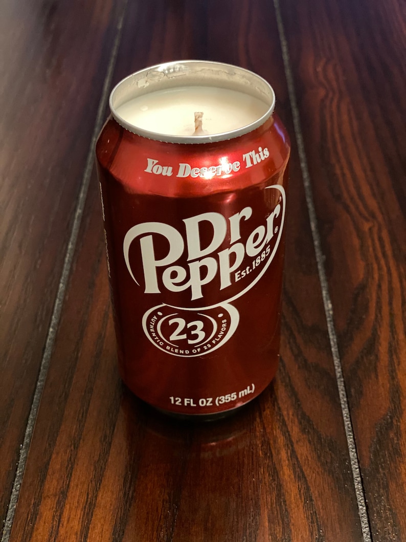 Dr Pepper Scented Soy Wax Candle Hand Poured Dr Pepper Etsy