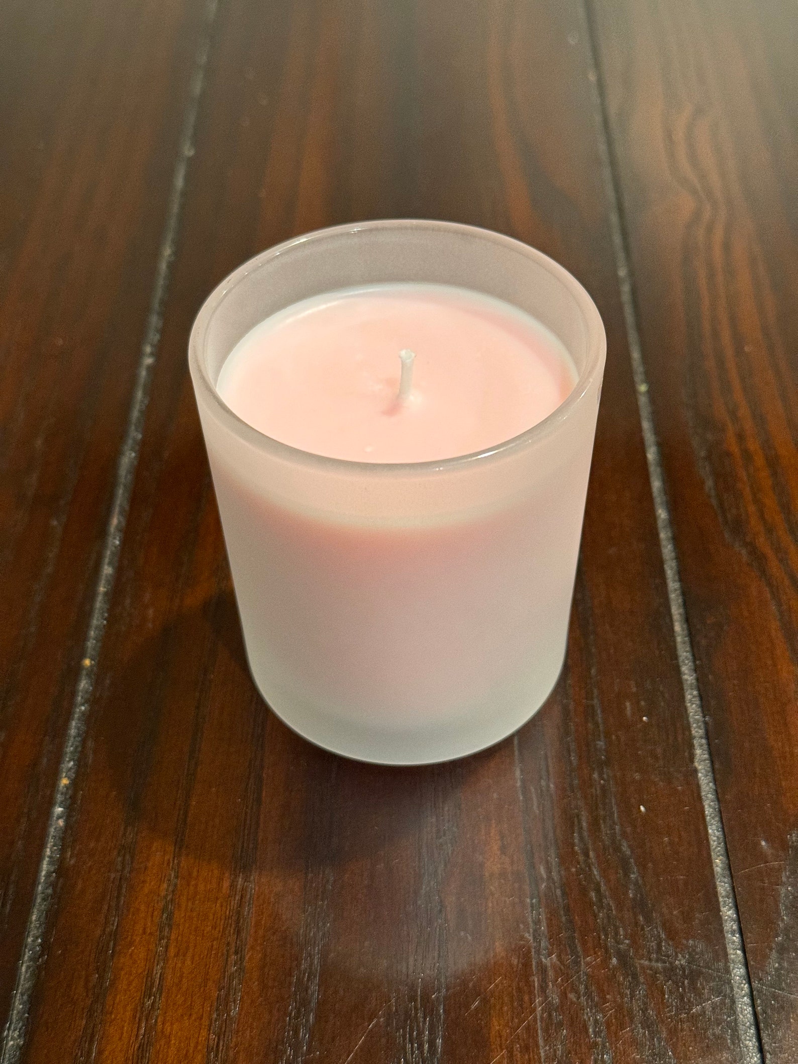 Cherry Blossom Scented Soy Wax Candle | Frosted Glass Jar - Etsy