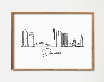 Featured image of post Outline Denver Skyline Drawing Picture i took and edited of downtown denver