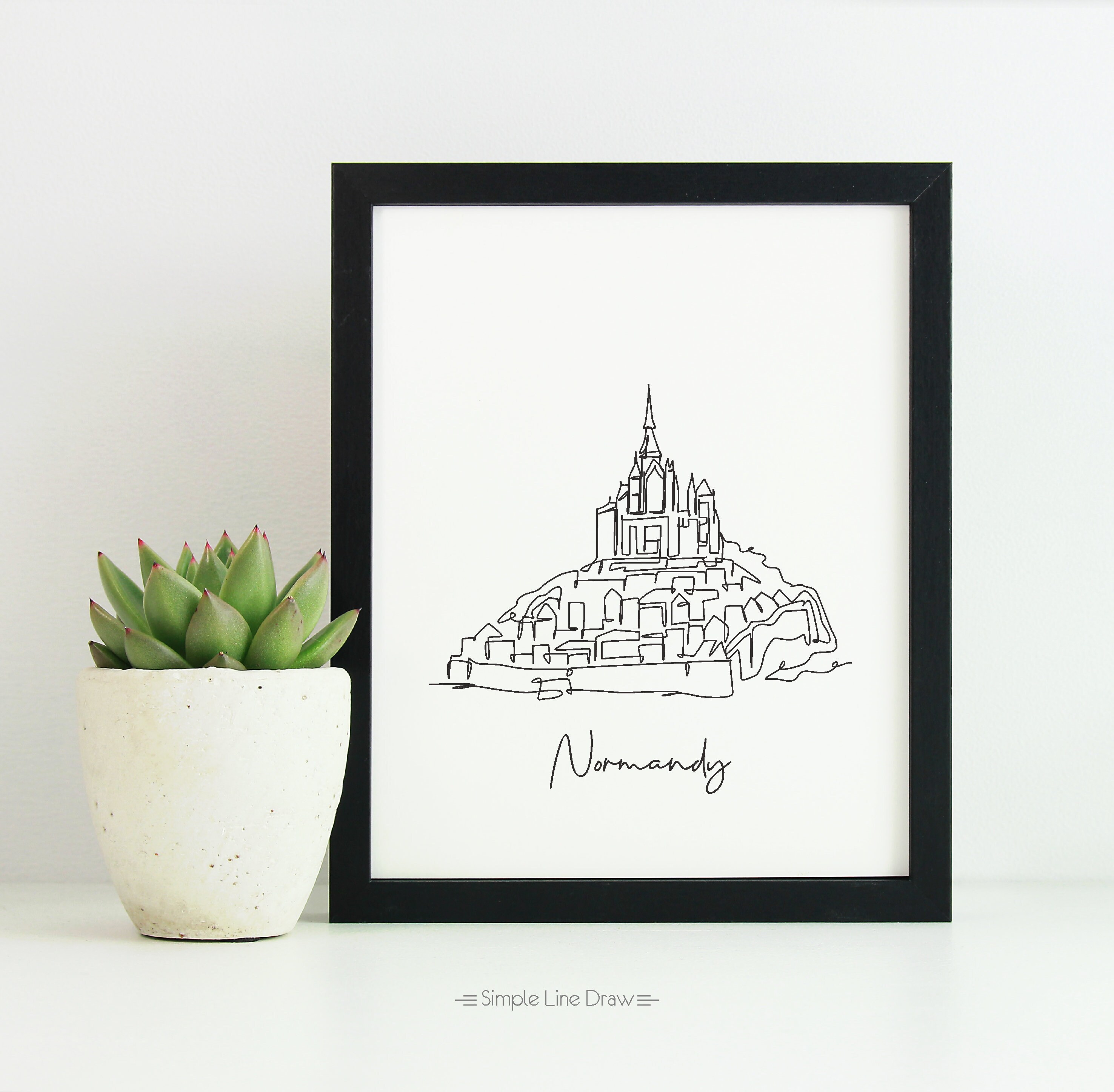 Calendrier Mural 2026 Les Sites de Normandie Le Mont Saint Michel