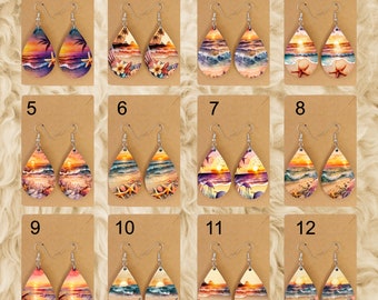 Beach Sunset Earrings