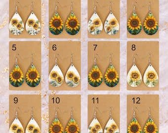 Sunflower Earrings