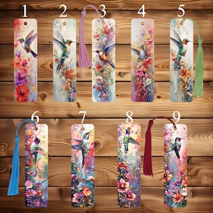 Hummingbird Bookmark, Metal Bookmark, Hummingbird