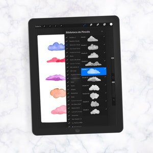60 Procreate Clouds Stamp Brushes Set, Procreate Brush Bundle, iPad Pro ...