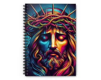 Jesus-Spiral Notebook - Ruled Line