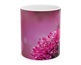 Floral-Ceramic Mug, (11oz, 15oz)