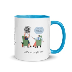Let's Untangle This Client Mug Gift For Coach & Therapist With Custom QR Code