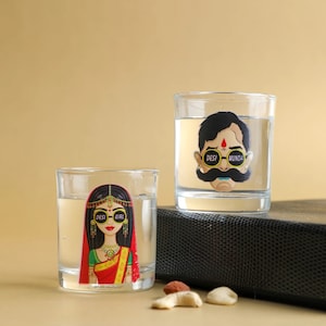 Vasos de chupito bonitos, vasos de chupito personalizados, vasos de chupito personalizados divertidos al por mayor, recuerdos para fiestas indias, regalos de agradecimiento para bodas indias, regalos punjabíes