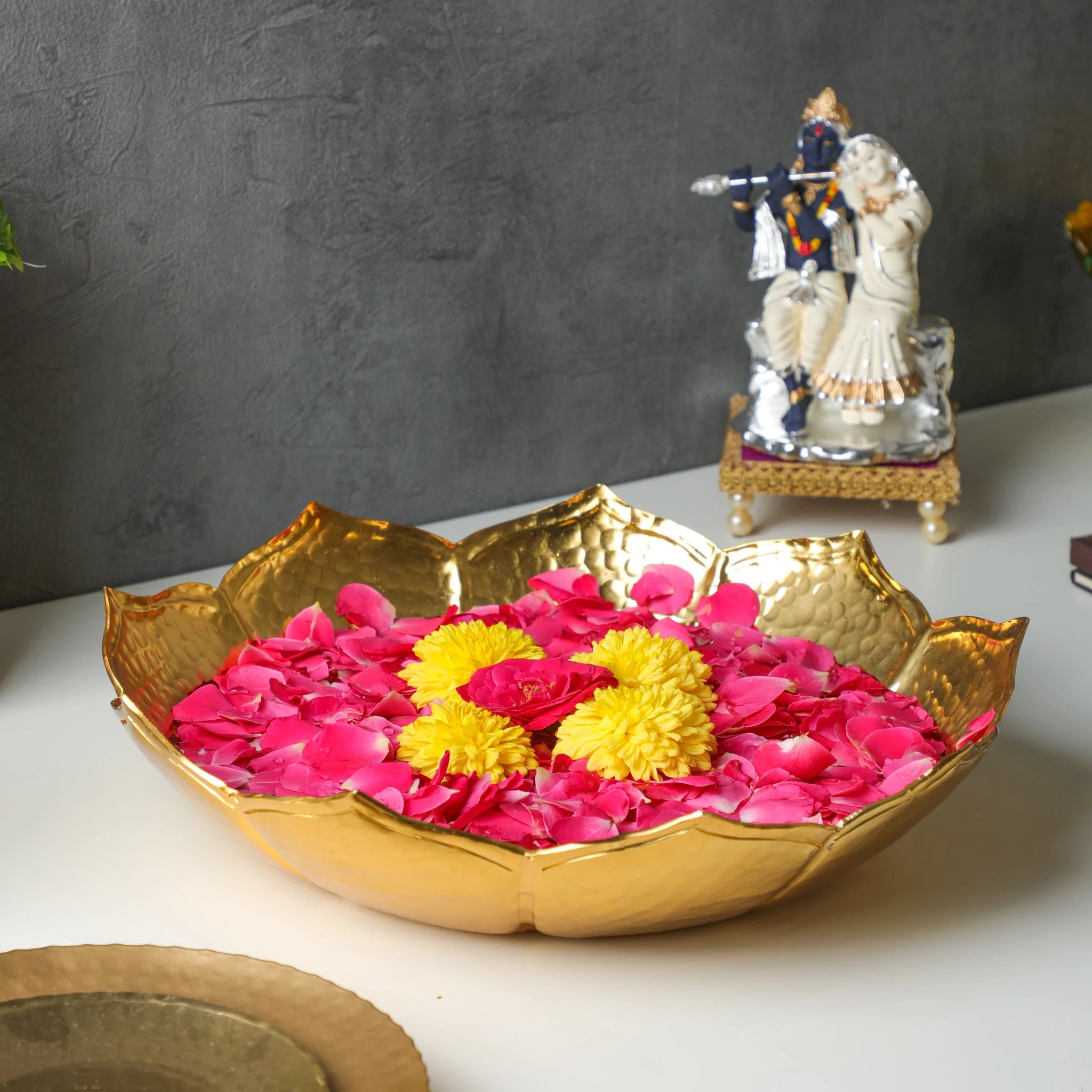 CraftVatika Urli kom voor woondecoratie, decoratieve Diya