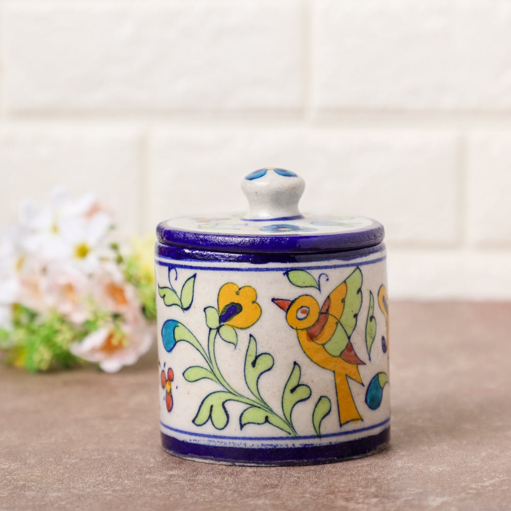 Ceramic Storage Jars, Indian Kitchen Storage Containers, Coffee Tea  Containers, Unique Small Cannister, Tea Storage Jars, Indian Design Jars 