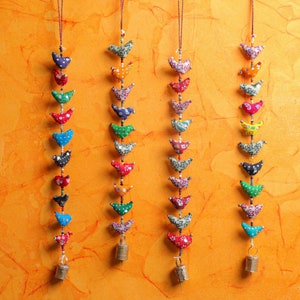 Fabric Bird Hangings, Prosperity Bird hanging,  Shagun gifts, Pooja return gifts|, Parrot Hangings, entryway bird decor , window door decor