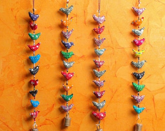 Fabric Bird Hangings, Prosperity Bird hanging,  Shagun gifts, Pooja return gifts|, Parrot Hangings, entryway bird decor , window door decor