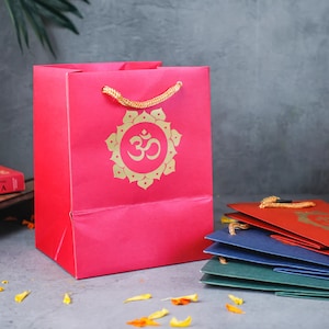 Bolsas de regalo indias, bolsas de regalo de devolución, regalo de devolución indio, obsequio de boda indio, bolsa de regalo de Diwali, obsequios de devolución de Pooja, regalo de inauguración de la casa