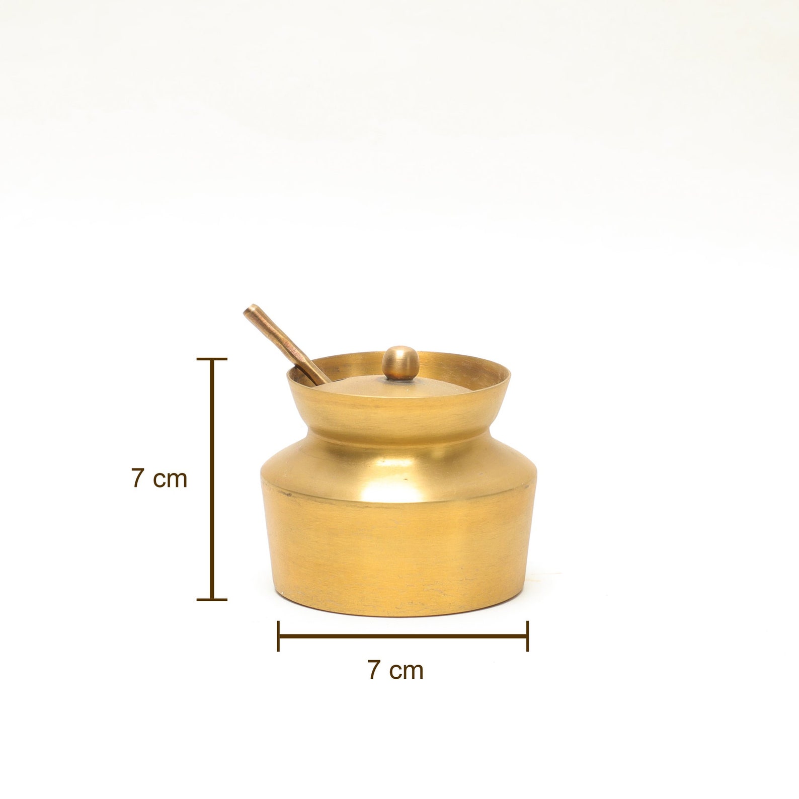Sugar Pot With Spoon Spice or Ghee Container Rustic Etsy