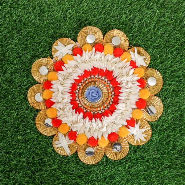 Rangoli Flower Mat, Rangoli for Diwali Decoration, Diwali Gift, Diwali Decor, Diwali Rangoli Mat, Rangoli Decorations, Navaratri decoration