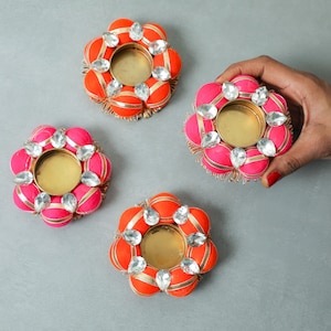 Diwali Diya, Indian Tealight Holder, Diwali decorations, Indian Diya,  Pooja Return Gift, Diwali Gift, Diwali favors, Diwali Decorations