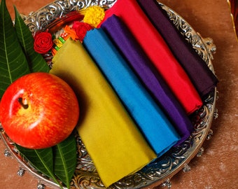 Cotton Silk Blouse pieces, Bulk Colorful Blouse Pieces for Pooja Return Gifts, Varalakshmi pooja return gifts, thamboolam