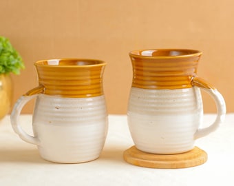 Tazas de té y café de cerámica esmaltada, tazas de café indias pintadas a mano, tazas DesI, regalos indios para devolver, tazas de chai de barro, regalos para inauguración de la casa