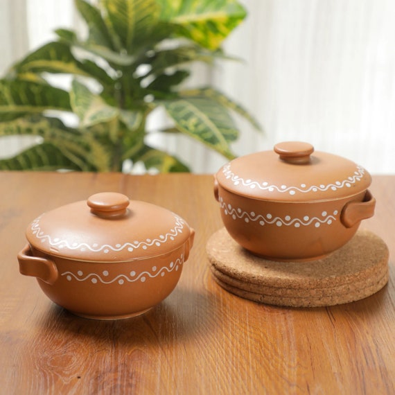 Ceramic Clay Pot, Handmade Cooking Pot, Casserole dish, Ceramic Pot for  Baking