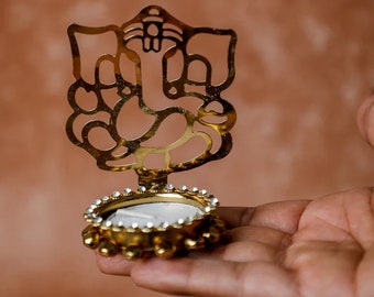 Shadow Ganesha candle holder, Bulk Tea light holder, Diwali Gift, Diwali Decor, Housewarming Giftm Indian Return Gifts, Indian weding Favors
