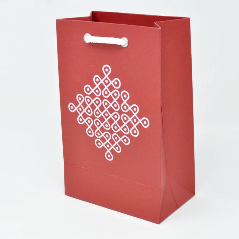 Muggu Printed Return Gift Bags Handmade Bags for Indian Etsy