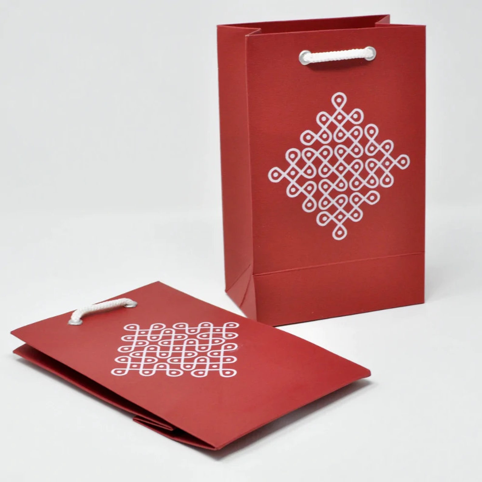 Muggu Printed Return Gift Bags Handmade Bags for Indian Etsy