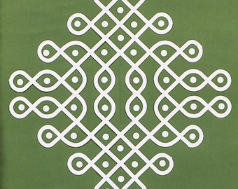 FI - FLICK IN Kolam Muggu Toile de fond décorative pour