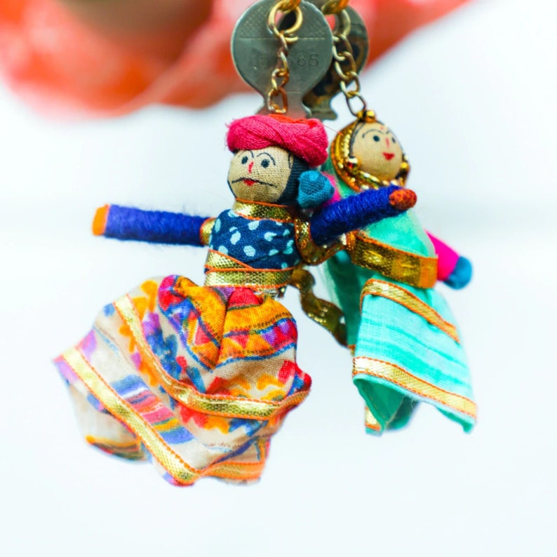 1pairpuppet Keychain Man and Woman Puppet Keychains Etsy